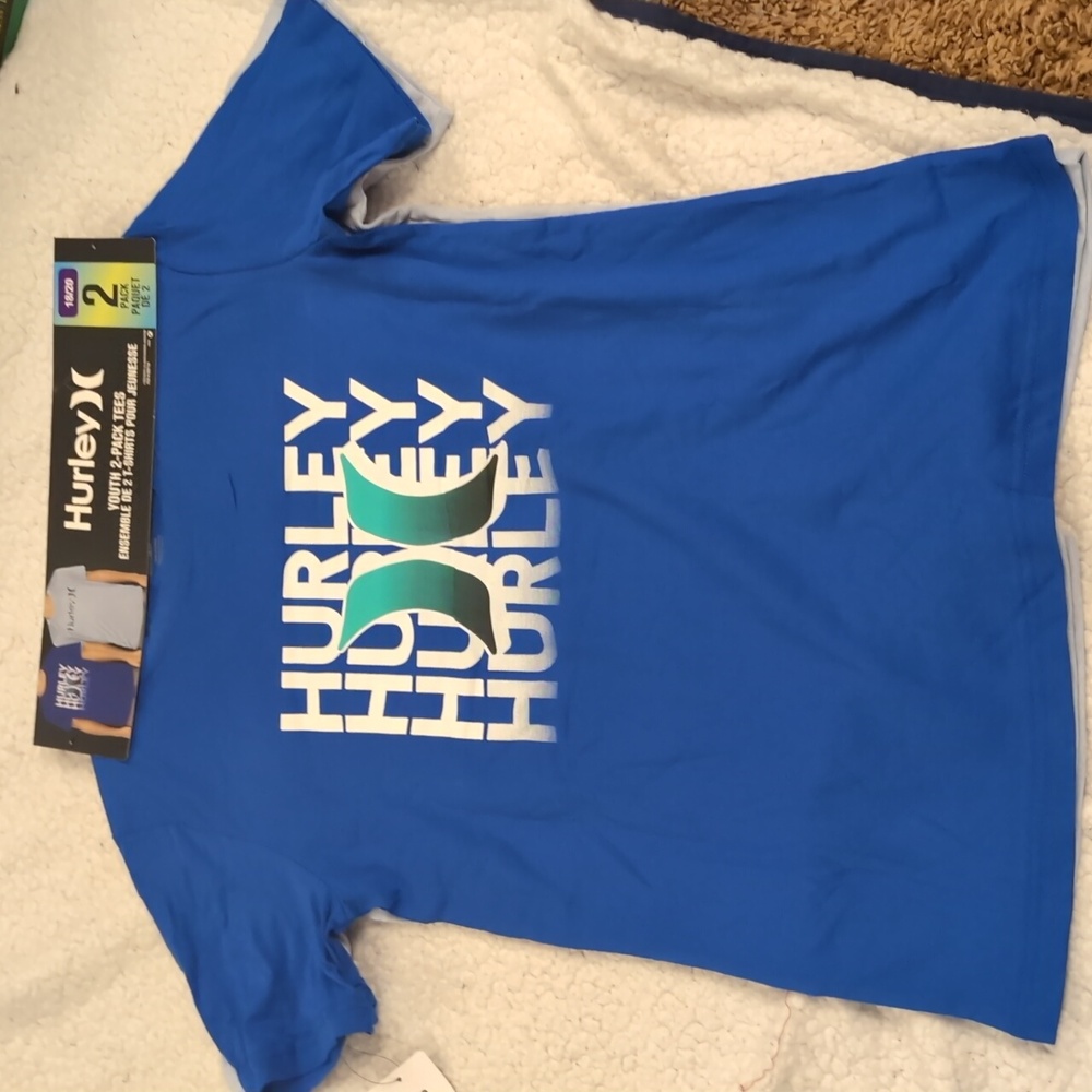 Youth 18/20: Hurley 2 pack T shirts - Picture 4 of 6